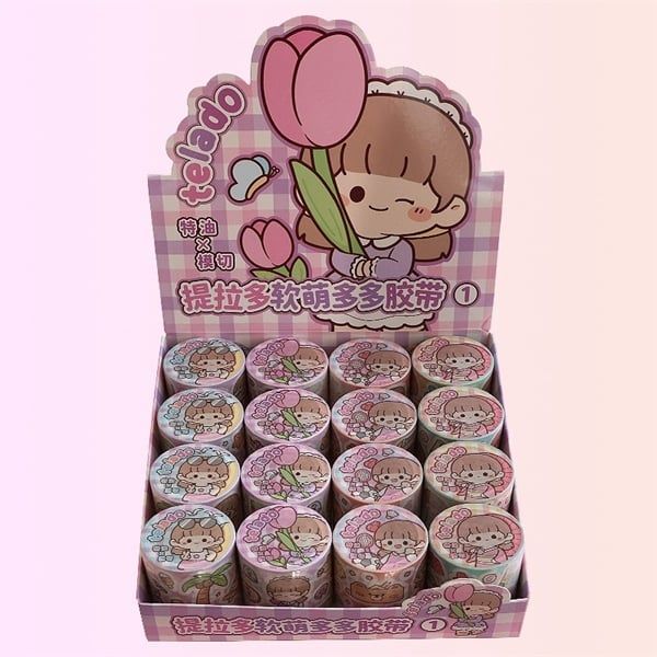  Washi tape Sticker bé gái Telado 