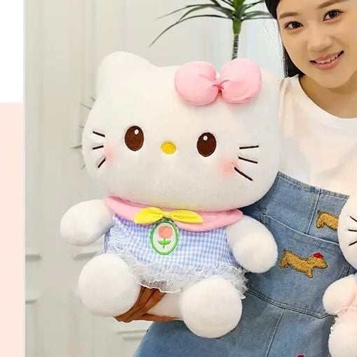  Hello Kitty bông áo hoa tulip 30cm 