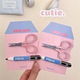  Set 2 kẹp kéo bút chì 