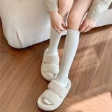  Tất YouJiaXiu cao cổ tới gối gân dọc 