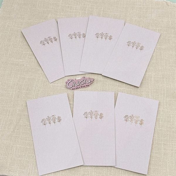  Bao thư 4 cành hoa 