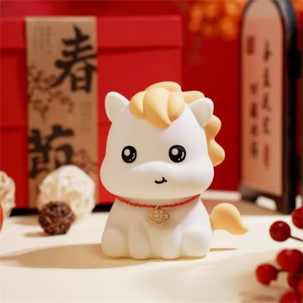  Đèn ngủ bé ngựa đeo vòng 