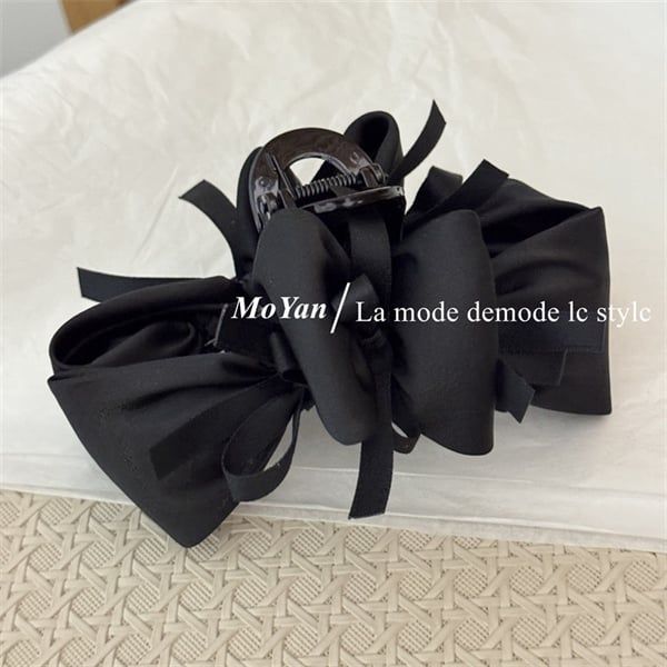  Kẹp càng cua nơ cánh phồng mix nơ mảnh 