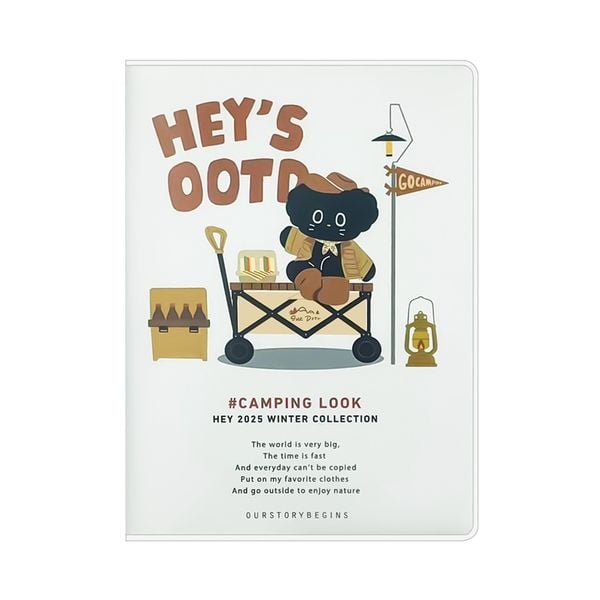  Sổ bọc da Hey's Ootd A6 10x14cm 