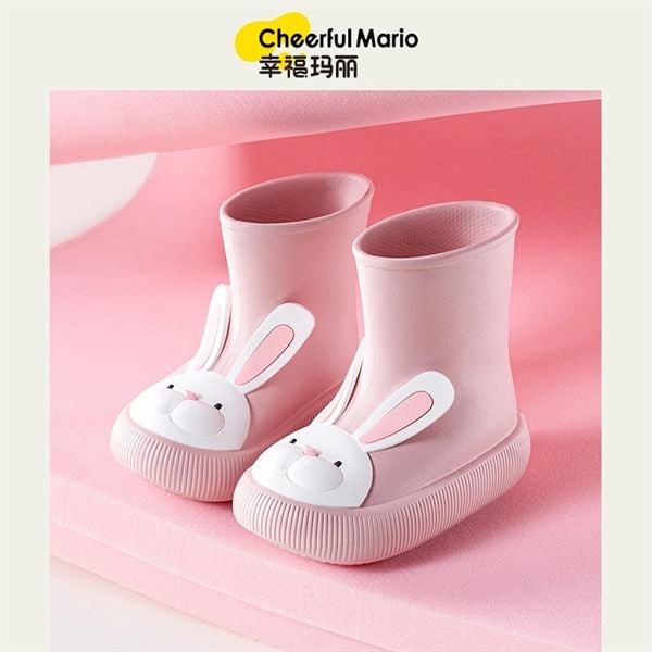  Ủng kid Cheerful Mario thỏ hồng 