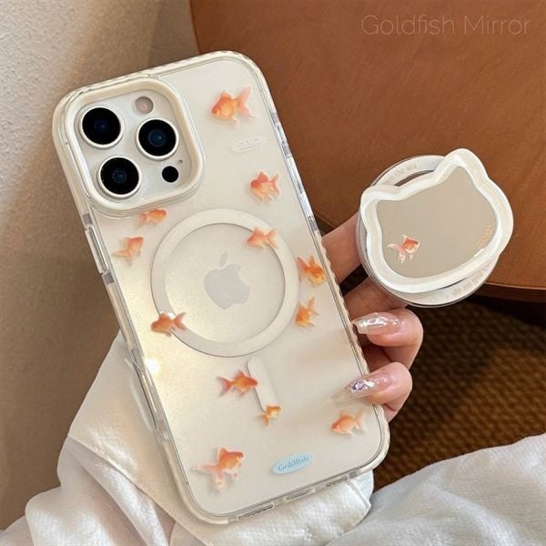  Ốp cá popsocket gương mèo 