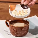  Cốc sứ mèo Fuku Nyanko 400ml 