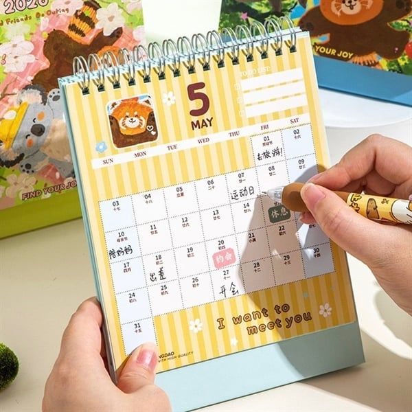  Lịch để bàn thú ngắm hoa 