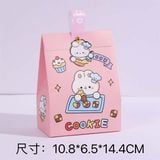  Túi giấy thú gập miệng quai nhựa 14x11cm 