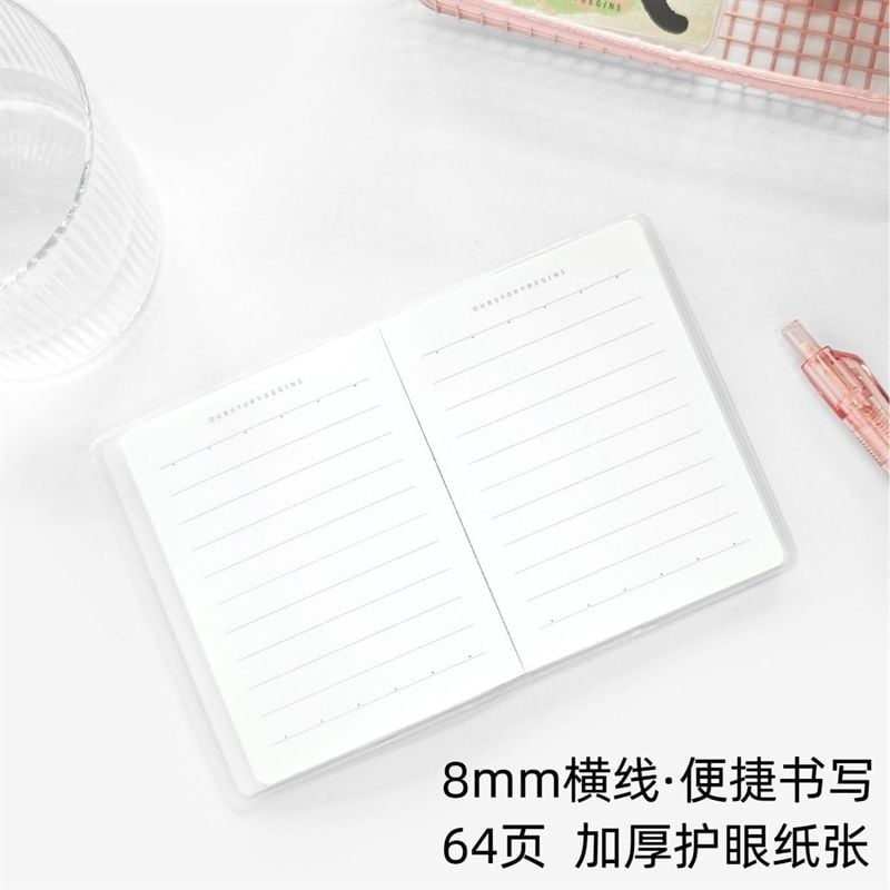  Sổ bọc da mèo bánh kem A7 7x10cm 