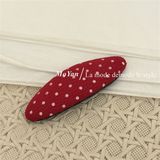  Kẹp mái đỏ chấm bi 