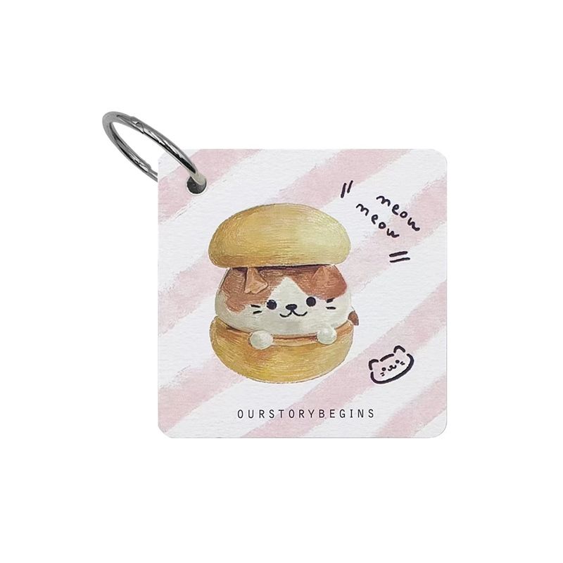  Sổ tay từ vựng mèo bánh 7x7cm 