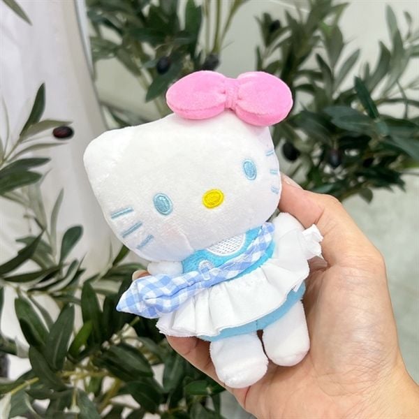  Móc khoá Hello Kitty yếm xanh biển 