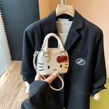  Túi da mini Hello Kitty vân trám 