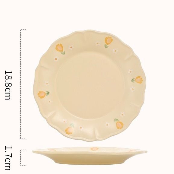  Set bát đĩa hoa vàng 