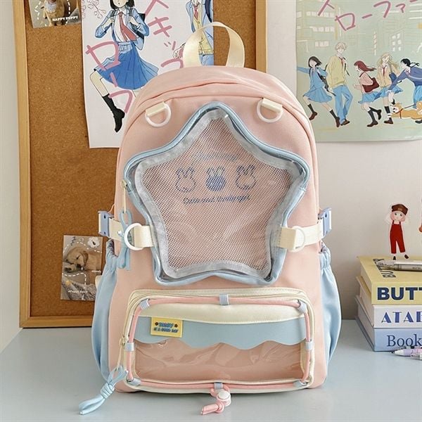  Balo 3 thỏ ngăn ngôi sao 