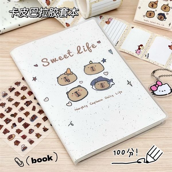  Sổ 4 hình thú bìa bọc nhám A5 