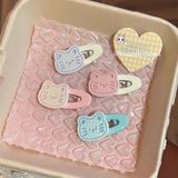  Kẹp bầu dục mặt mèo dễ thương 