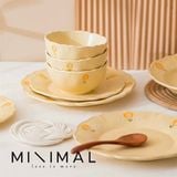  Set bát đĩa hoa vàng 