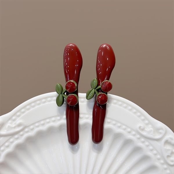  Kẹp tóc đỏ đun cherry 