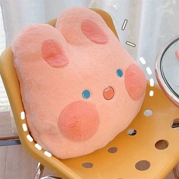  Gối kèm chăn thỏ má hồng 40cm 