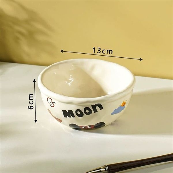  Set bát đĩa viền hoạ tiết nhí 