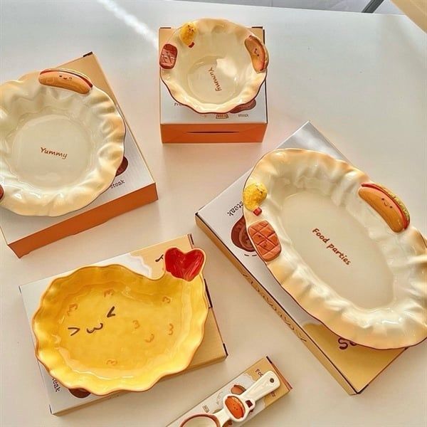  Set bát đĩa hình đồ ăn 