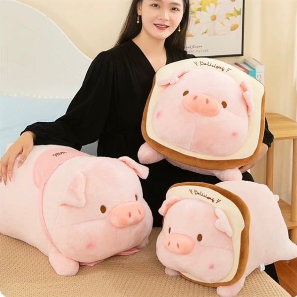  Heo bông bánh gối 