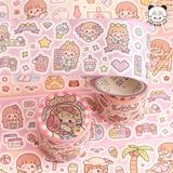  Washi tape Sticker bé gái Telado 