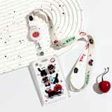  Dây đeo thẻ nhựa trong 3 mèo táo 