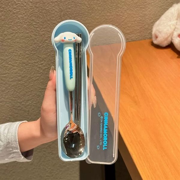 Set thìa đũa Sanrio kèm hộp 
