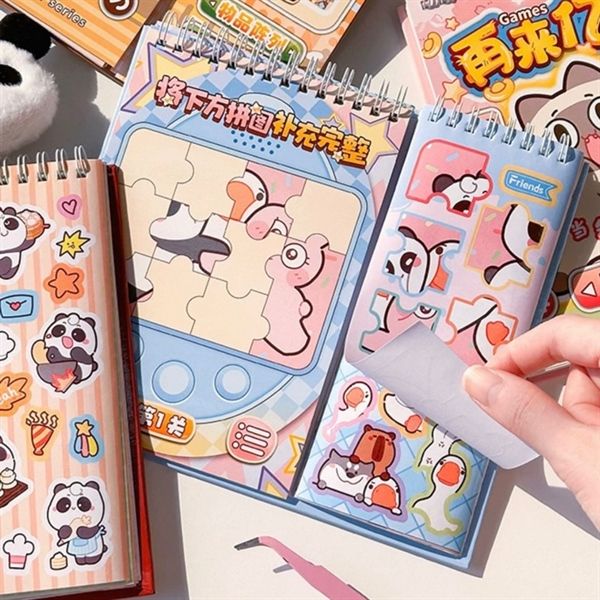  Sổ trò chơi Sticker thú dễ thương 