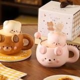  Cốc gấu kem gấu 500ml 