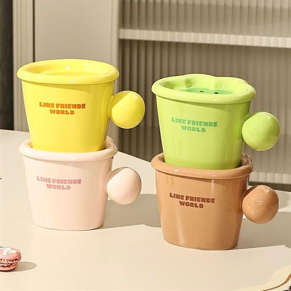  Cốc Line Friends quai tròn 350ml 