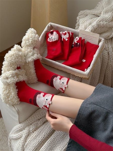  Tất Honey Color tone đỏ 