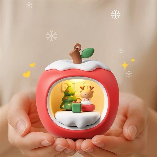  Đèn ngủ quả táo phủ tuyết 