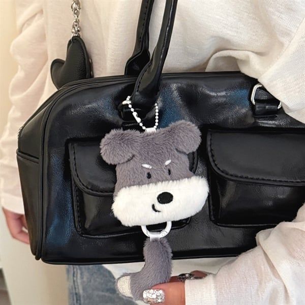  Móc khoá bông cún đuôi béo 