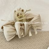  Kẹp càng cua nơ cánh phồng mix nơ mảnh 