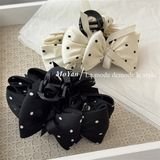  Kẹp càng cua nơ cánh phồng mix nơ mảnh 