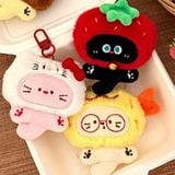  Móc khoá cún mèo đội mũ cosplay 