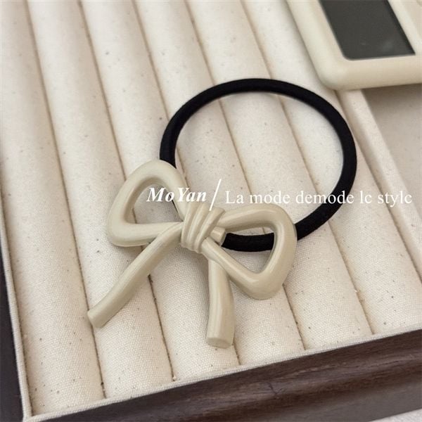  Chun buộc tóc nơ cứng 