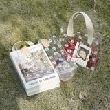  Túi quà trong hoa cúc quai da 