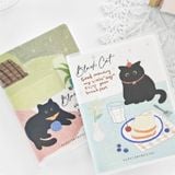  Sổ bọc da mèo bánh kem A7 7x10cm 