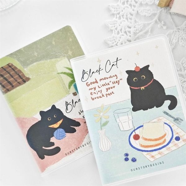  Sổ bọc da mèo bánh kem A7 7x10cm 