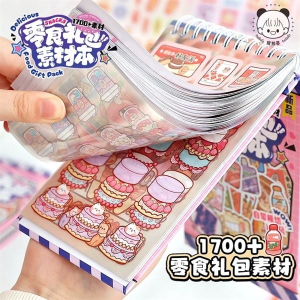  Sổ Sticker lò xo 66 trang đồ ăn Telado 