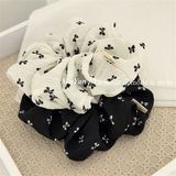  Scrunchies voan nơ đen nhí 