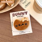  Kẹp tóc bông mèo cá bánh 