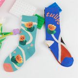  Tất DAMAHOOV hoa tulip 