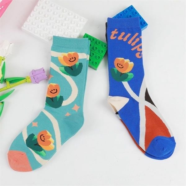  Tất DAMAHOOV hoa tulip 