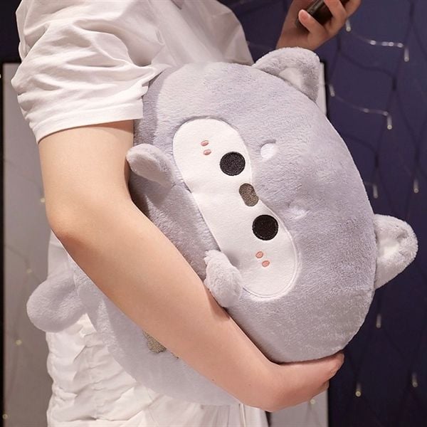  Gối kèm chăn thú dấu chân 40cm 